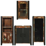 Bathroom Furniture Set 4 pcs Multicolour Solid Reclaimed Wood 3305691