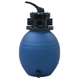 Sand Filter Blue High-density polyethylene 300 mm Durable 92246
