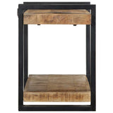 Wall Shelf 90x33x45 cm Solid Rough Wood Mango 4017485