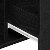 Sideboard Black Oak 101.5 x 35 x 70 cm Engineered Wood 862935