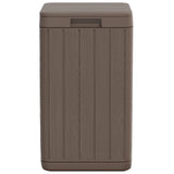 Outdoor Garbage Bin Brown 38x38x65 cm PP 364226