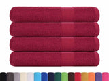 Bath Towels "FROGN" 4 pcs Bordeaux 100x150 cm 360 gsm 136741