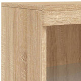 Sideboard with LED Lights Sonoma Oak 60.5x37x100 cm 836667