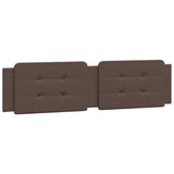 Bed Frame with LED without Mattress "Zadar" Brown 200x200 cm 3214133