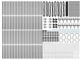 Outdoor Hexagonal Fence with Post 100 x 1.4 m PVC-Coated Steel 3353316