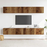 Wall Mounted TV Cabinets 4 pcs Old Wood 100x30x30 cm 3328945