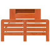 Bed Frame without Mattress Wax Brown 120x200 cm Solid Wood Pine 3309877