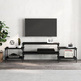 TV Cabinet Black 197x35x52 cm Engineered Wood 826325
