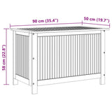 Garden Storage Box 90x50x58 cm Solid Acacia Wood 310282