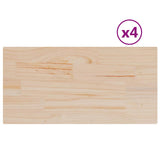 Table Tops 4 pcs 90x45x1.7 cm Rectangular Solid Wood Pine 847421
