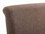 Dining Chairs 2 pcs Brown Fabric 249273