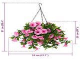 Artificial Flowers Pink 55 x 50 x 57 cm PE and Steel 42042382