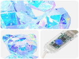 Prismatic Iridescent LED Bear Multicolour 32 x 28 x 38 cm 42056635