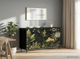 Sideboard RHENEN Black Oak 102 x 33 x 76 cm Engineered Wood 8006969