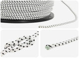 Bungee Cords 6 mm Black and White PP and Rubber 42047645