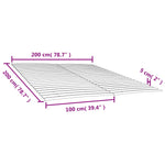 Bed Slats Replacements with 48 Slats 2 pcs 100x200 cm 3203726