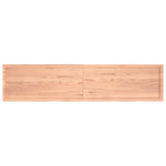 Table Top Light Brown 220x50x cm Treated Solid Wood Oak 3156404