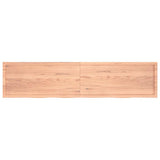 Table Top Light Brown 220x50x cm Treated Solid Wood Oak 3156404