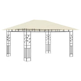 Gazebo with Mosquito Net 4x3x2.73 m Cream 180 g/m 47970