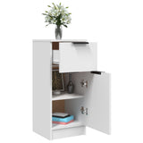 Sideboard White 30x30x70 cm Engineered Wood 811115