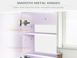 Double Door Wall Mounted Glass Mirror Cabinet Modern Storage Unit Bathroom Shelf Organiser T3398P344553
