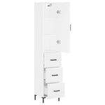 Highboard White 34.5x34x180 cm Engineered Wood 3198849
