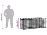 Gabion Raised Bed Silver 42033304