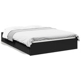 Bed Frame with Drawers without Mattress Black 140x190 cm 3280686