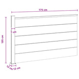 Fence Panel WPC and Aluminium Black 42039075