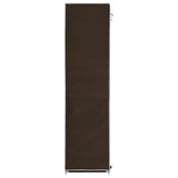 282454 Wardrobe with Compartments and Rods Brown 150x45x175 cm Fabric