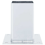 Post Bases Square 12 pcs Silver 81x81 mm Galvanised Steel 42000009