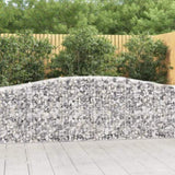 Arched Gabion Baskets 3 pcs 400x50x80/100 cm Galvanised Iron 3145944