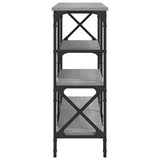 Console Table Grey Sonoma 180x29x76.5 cm Engineered Wood 835477