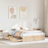 Bed Frame without Mattress 120x190 cm Small Double Solid Wood Pine 3301650