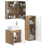 Bathroom Furniture Set 4 pcs Artisan Oak 3407454