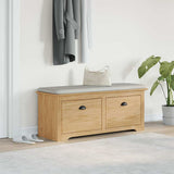 Hallway Bench BODO Honey Brown 118 x 40 x 50 cm Engineered Wood 42023475