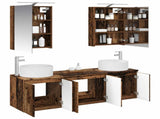 Bathroom Cabinet Set 5 pcs Old Wood Engineered Wood 3406557