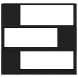 TV Cabinet Set Black Oak 100 x 24 x 94 cm Engineered Wood 862696