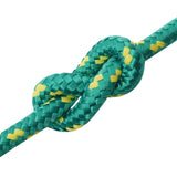 Multipurpose Utility Rope 14 mm 100 m Green PP 1275 kg Max Load 3473012