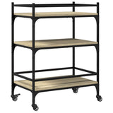 Kitchen Trolley Sonoma Oak 65x40x86.5 cm Engineered Wood 842397