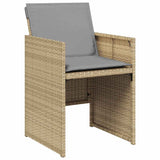 Garden Dining Set 5 pcs Beige Poly Rattan 3380614