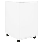 ZNTS Mobile File Cabinet White 39x45x67 cm Steel 335974