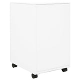 ZNTS Mobile File Cabinet White 39x45x67 cm Steel 335974