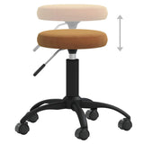 Office Swivel Chair Brown Velvet 333172