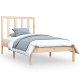 Bed Frame without Mattress Solid Wood Pine 90x200 cm 3105145