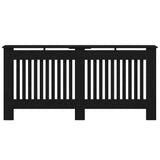 Radiator Cover Black Oak 172 x 19 x 81.5 cm Engineered Wood 884080