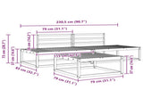Outdoor Sofa Set Natural Solid Acacia Wood 3368127