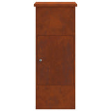 Parcel Drop Box Rusty 44.5 x 29 x 110.5 cm Weathering Steel 874932