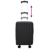 Suitcase Folding with Lock Black 34 x 23 x 55.5 cm ABS Plastic 42006226