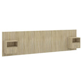 Bed Headboard with Cabinets Sonoma Oak Engineered Wood 3115742